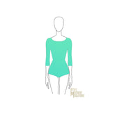 Couture U-Neck Half Sleeved Leotard